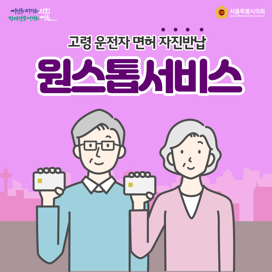 고령 운전자 면허 자진 반납 원스톱 서비스, 고령 운전자 면허 반납 제도, 운전 면허 자진 반납, 