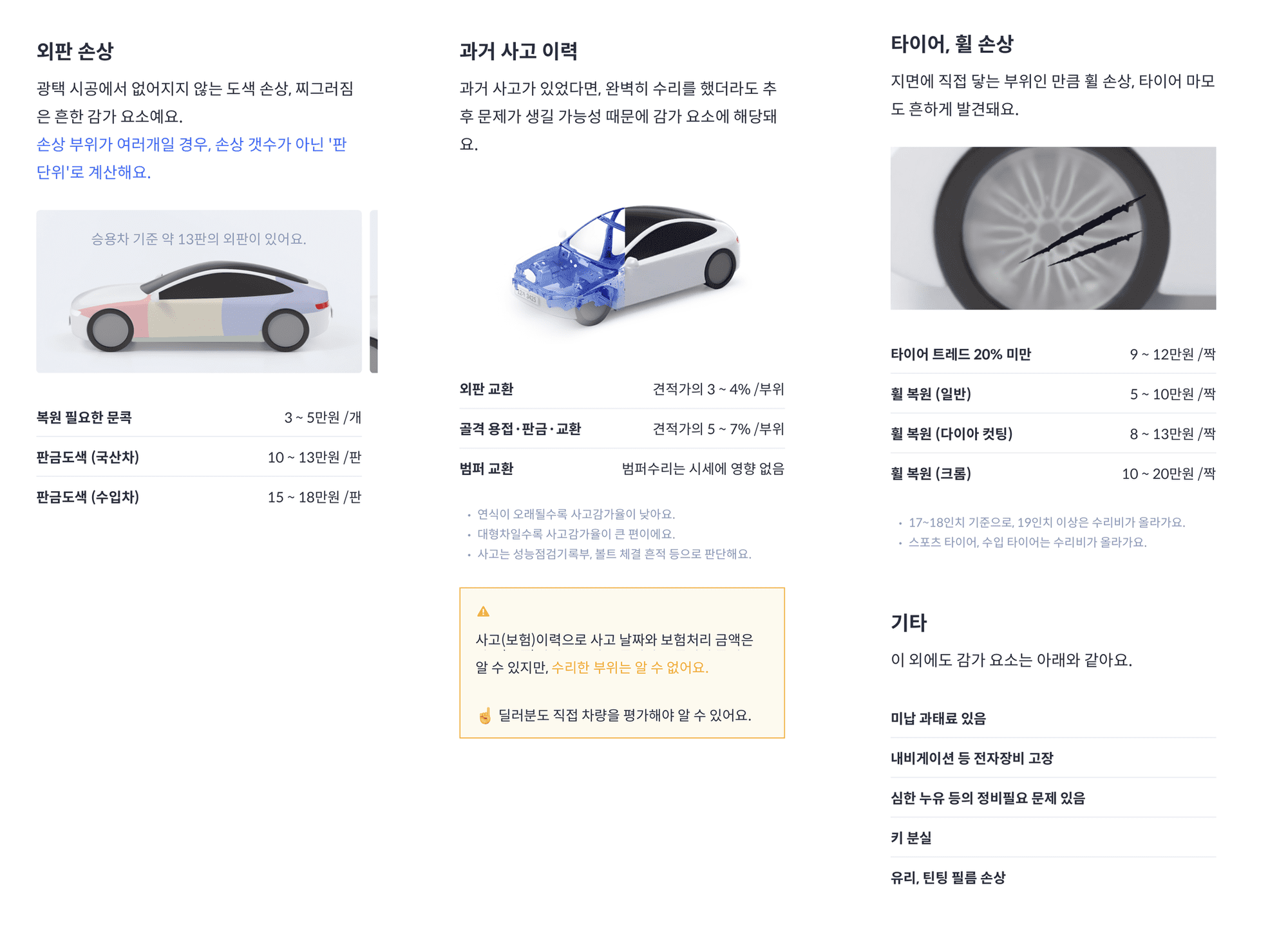 사고차 판매, 사고차 감가, 사고 이력, 중고차 판매, 무사고